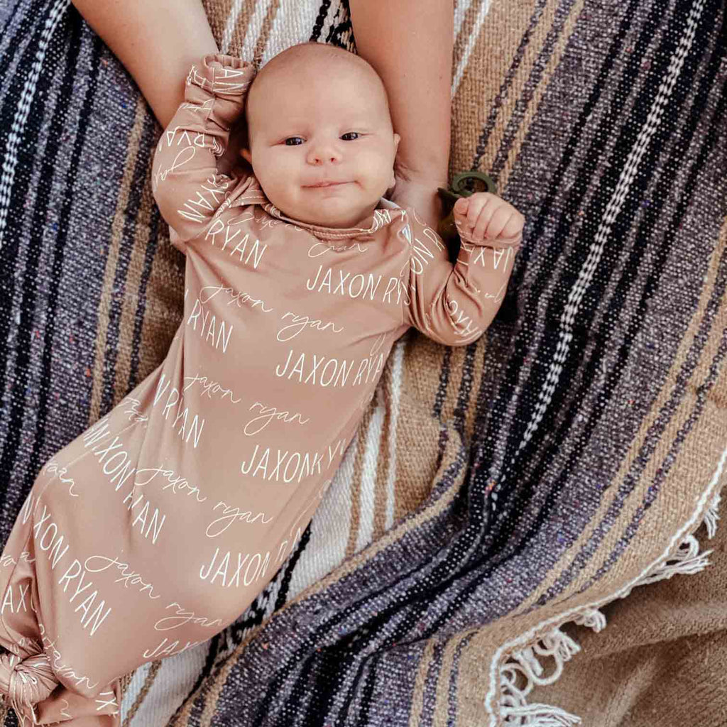 Solid Personalized Knot Gown
