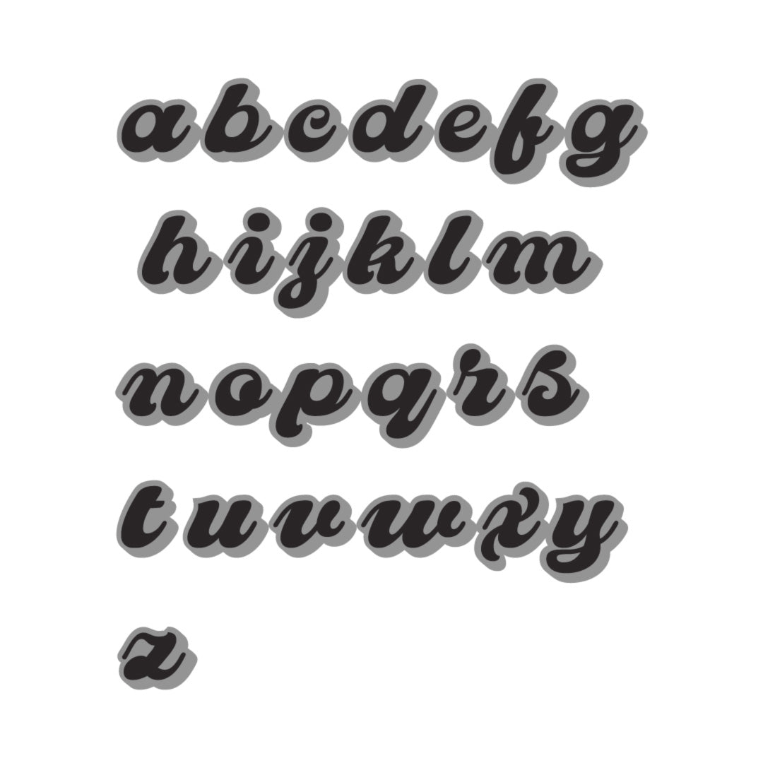 clover font lowercase font