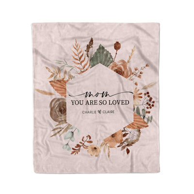 Personalized Blanket | Floral Arrangement