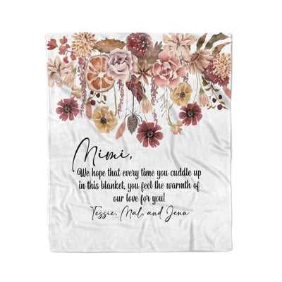 Luxe Soft Blanket | Draped Floral