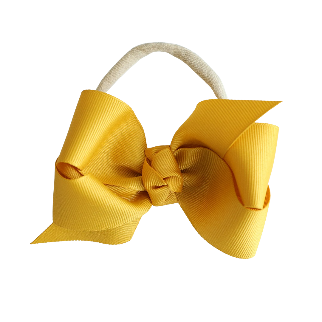 Ribbon Bow Headband | Golden Pear