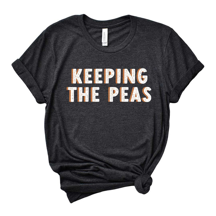 keeping the peas adult graphic tee