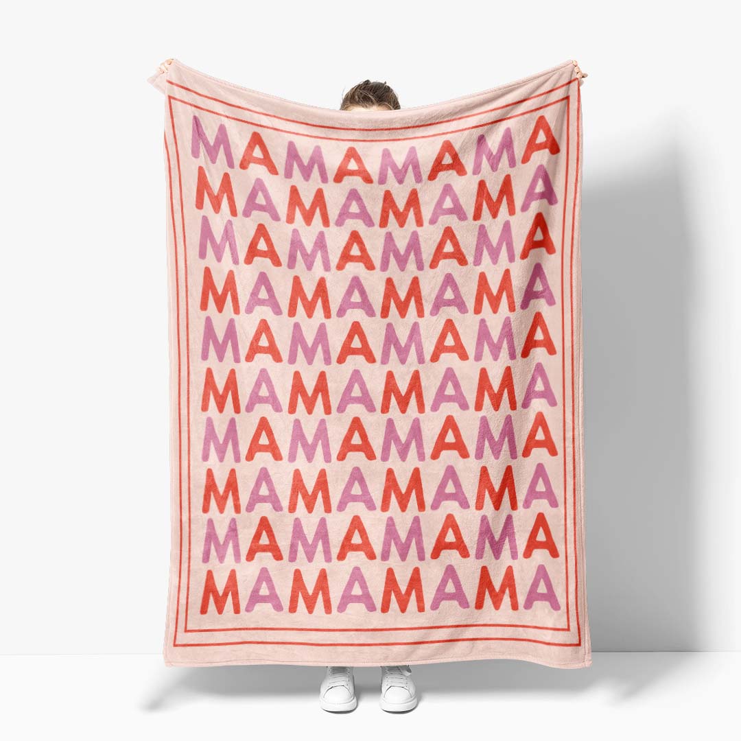 color name block mama blanket