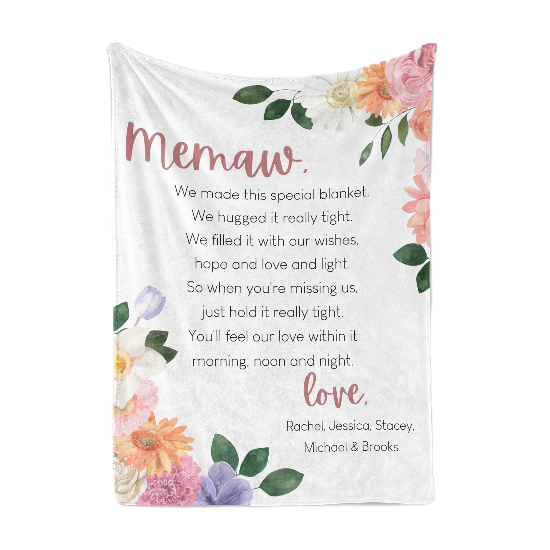 Luxe Soft Blanket, Message for Grandma