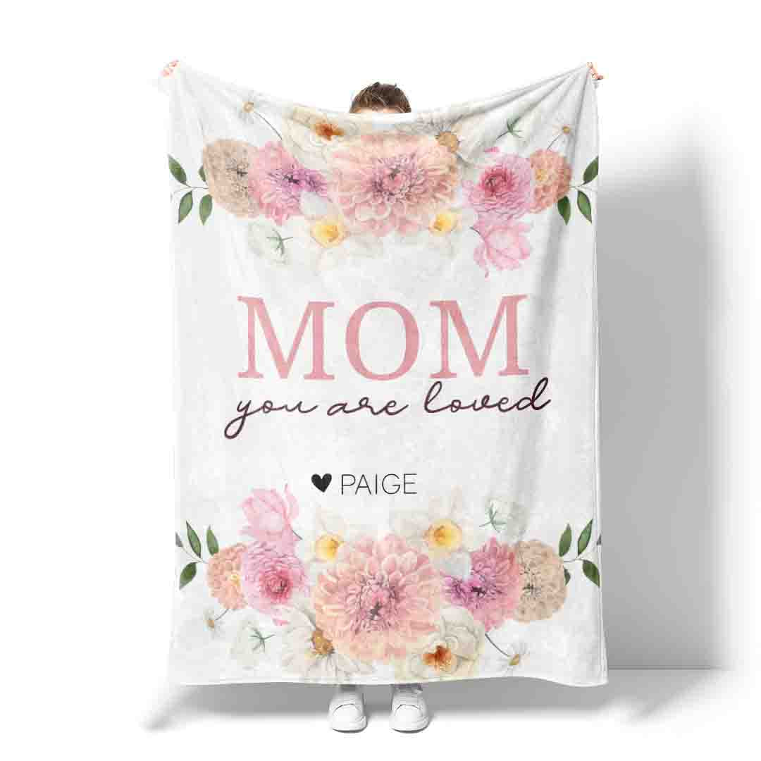 Personalized Blanket | Mom is Loved