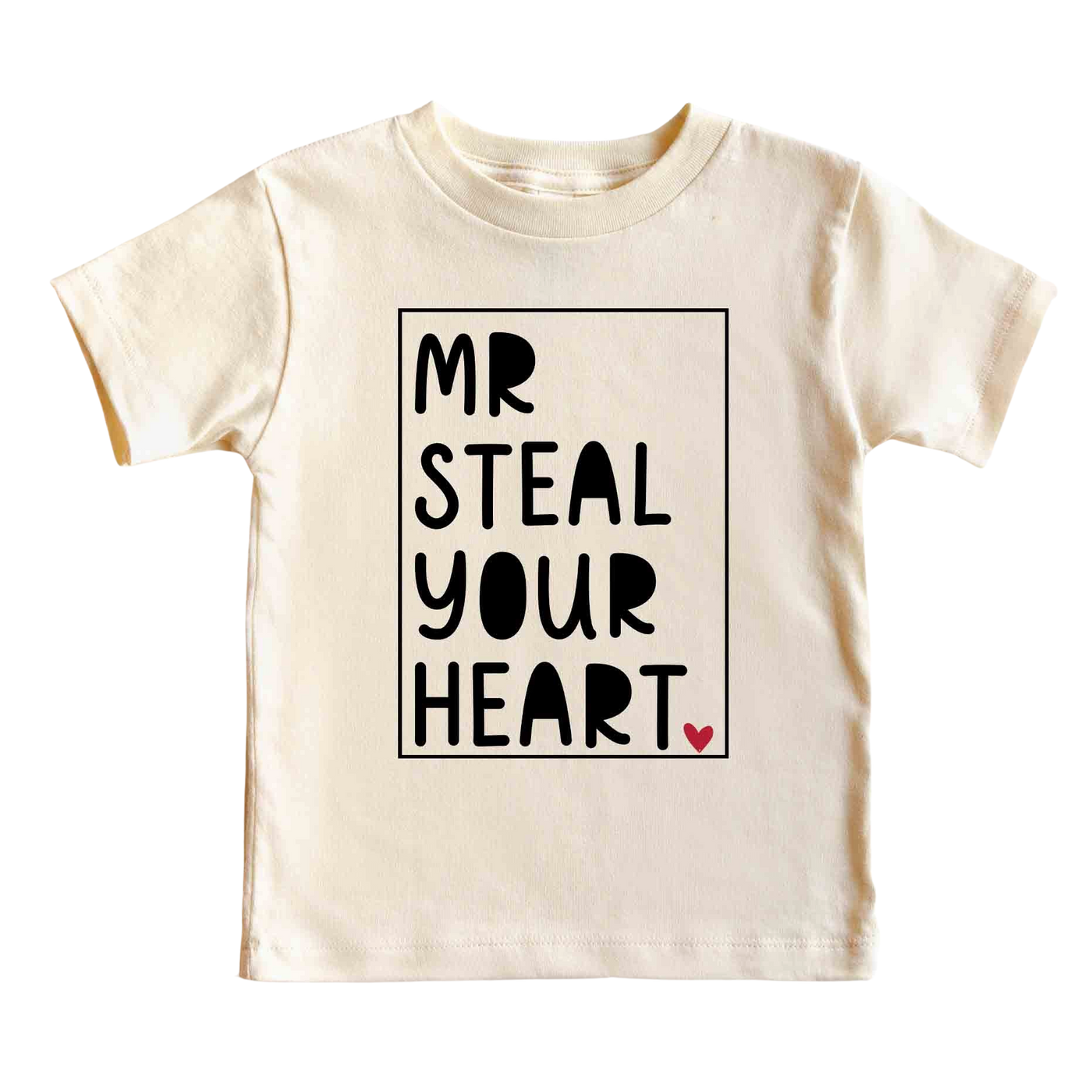 Mr. Steal Your Heart Kids Graphic Tee | Natural