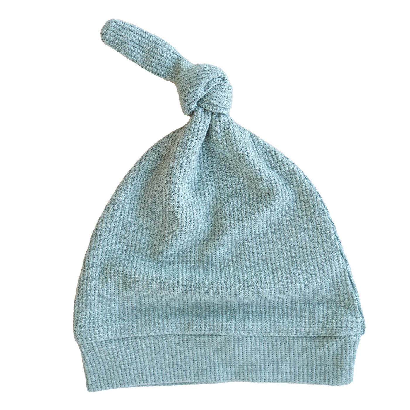 ocean bamboo waffle knotted hat