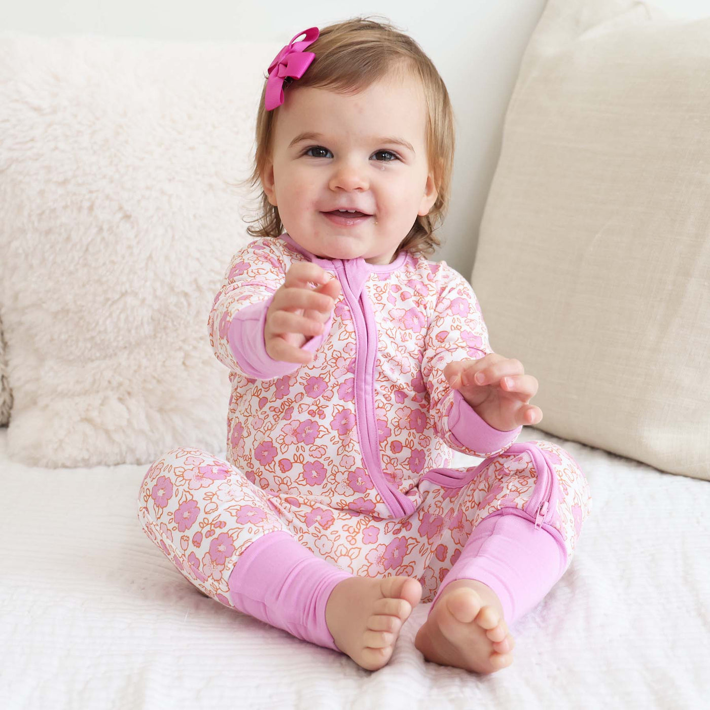 palmer's pink floral convertible romper 