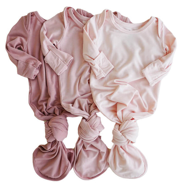 KQ Baby Girl Dino purchases Knotted Gown Bundle 0-3M