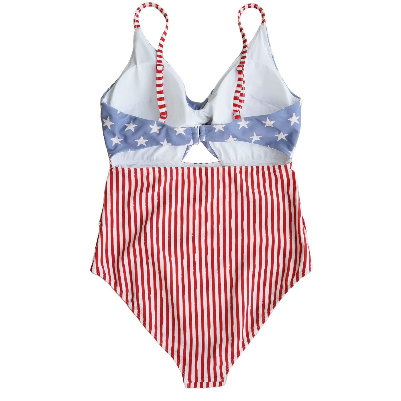 stars and stripes women's cutout one piece 