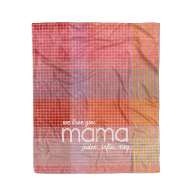 mama's warm love mother's day blanket 