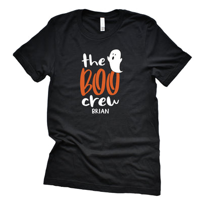 boo crew adult halloween graphic tshirt 