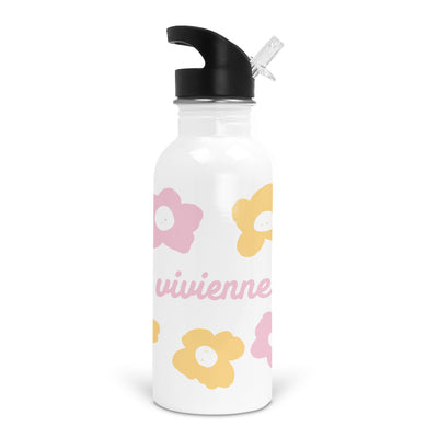 sunshine daisy personalized water bottle
